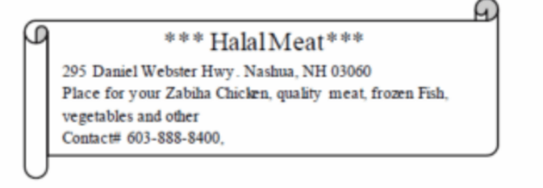 Halal Meat Shop Nashua