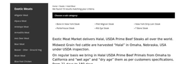 Exotic Meat Market