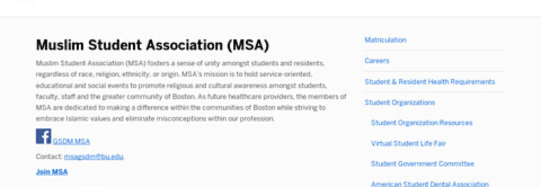 BU Muslim Student Association (MSA)