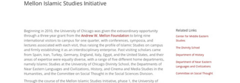 Mellon Islamic Studies Initiative (University of Chicago)
