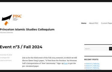 Princeton Islamic Studies Colloquium – Princeton University