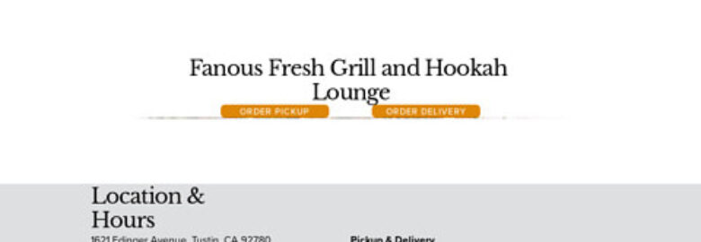 Fanous Fresh Grill and Hookah Lounge