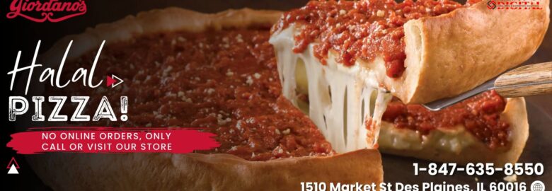 Halal Deep Dish Pizza