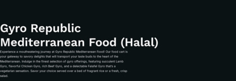 Gyro Republic Mediterranean Food (Halal)